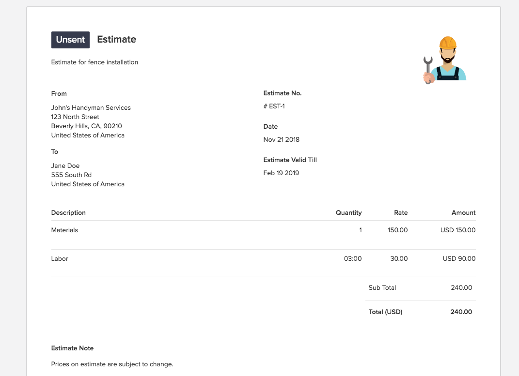 How To Create A Handyman Invoice Templates & Examples