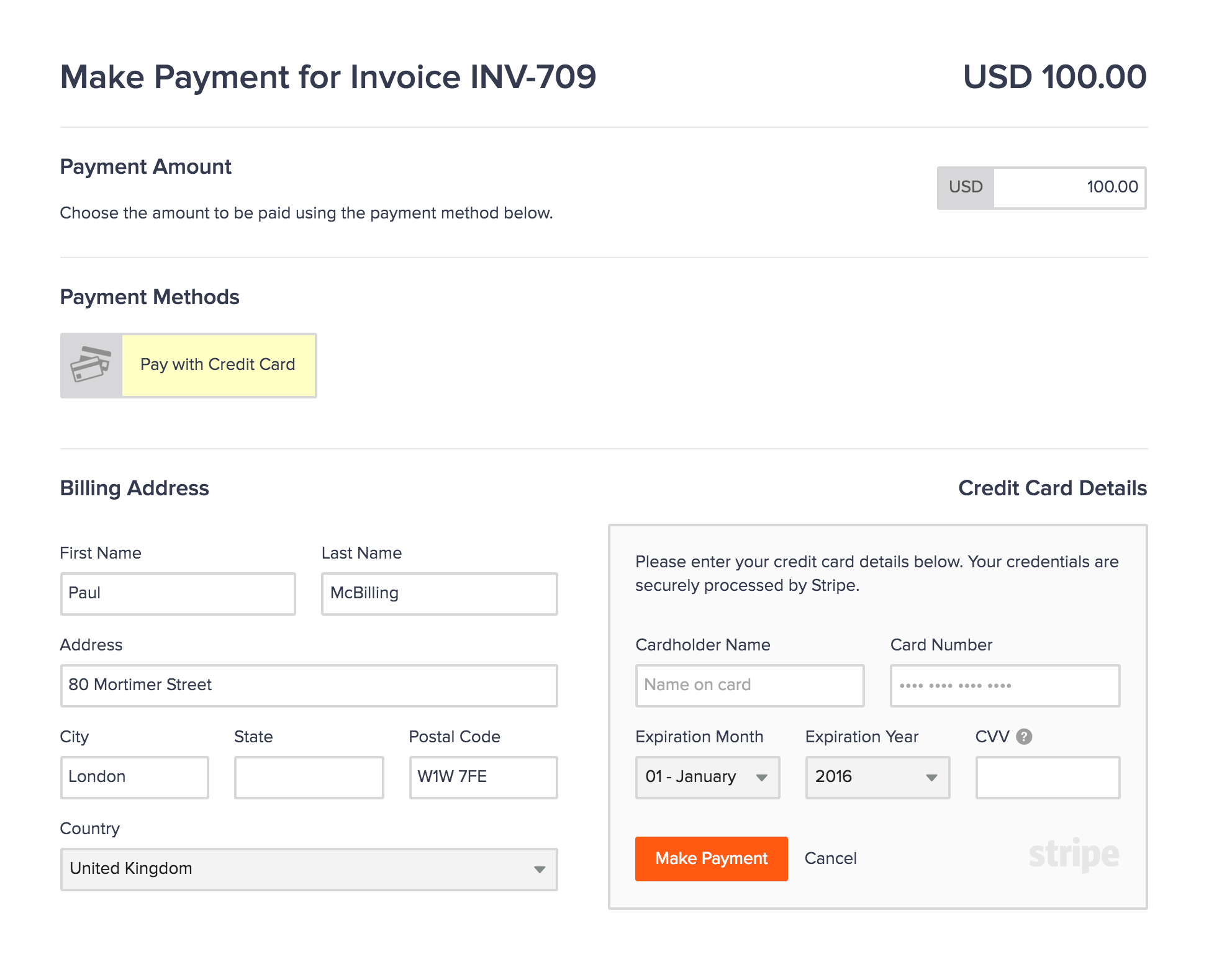 Marketing Invoice Template