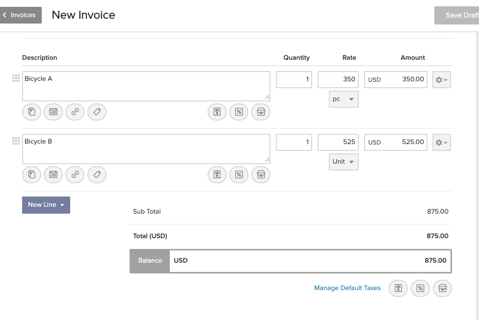 How to Add Taxes, Shipping and Discounts to Your Invoices in invoicely