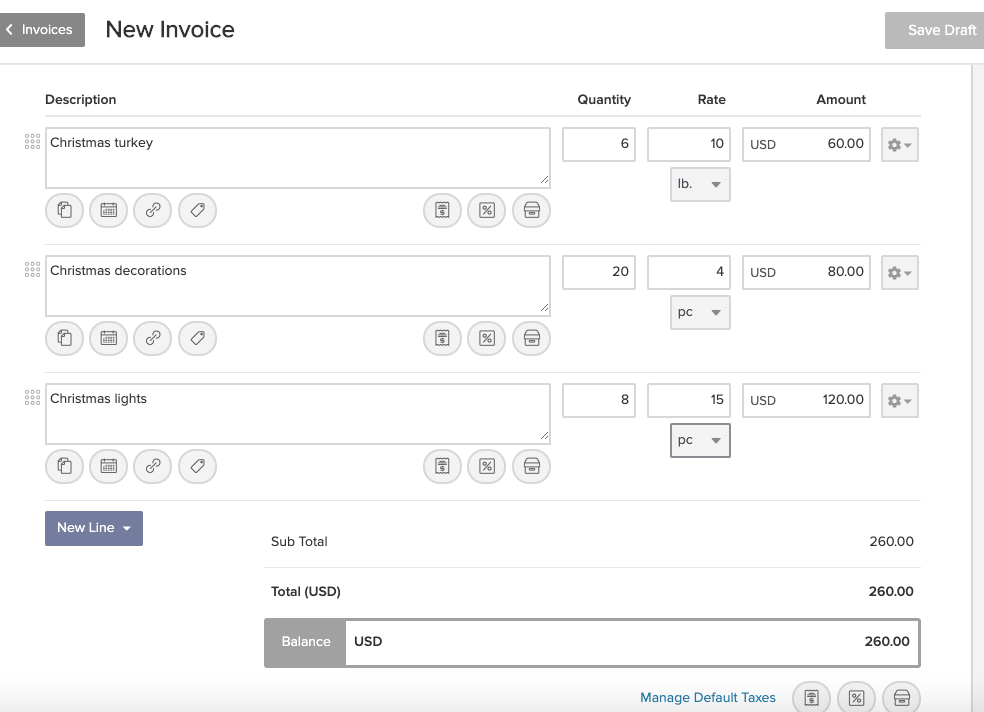 How to Add Taxes, Shipping and Discounts to Your Invoices in invoicely